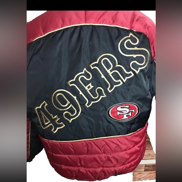 Super Bowl Jacket! San Francisco 49ers Vintage Winter Coat “Steven” Large - Picture 7 of 7